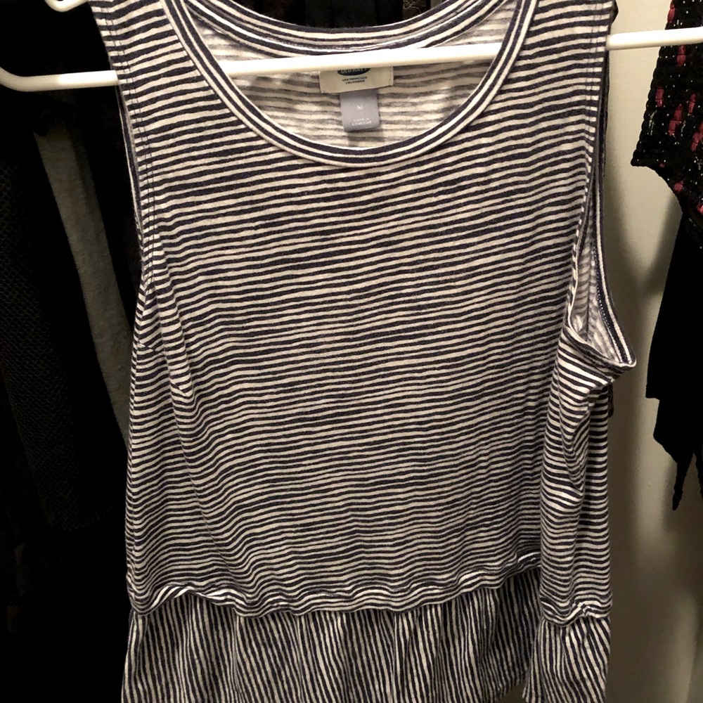 Tank Top with Accent Ruffles